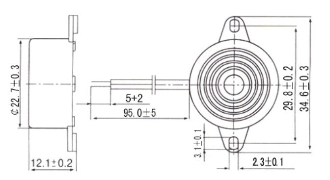 3 - 24V Piezo Electronic Buzzer Alarm 95DB Continuous Sound Beeper - ePartners