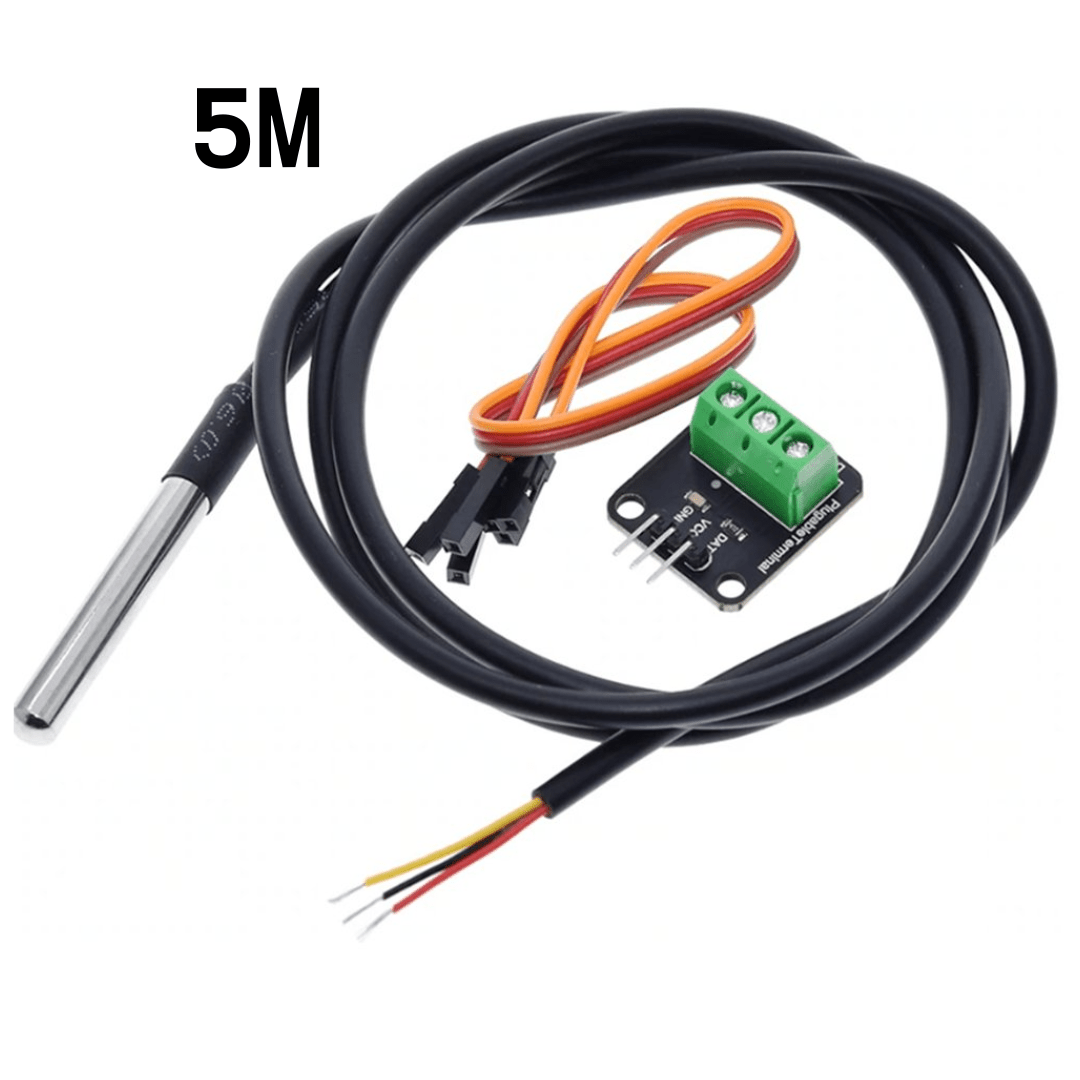 DS18b20 Waterproof temperature probe (1M/ 2M/ 3M/ 5M) - ePartners