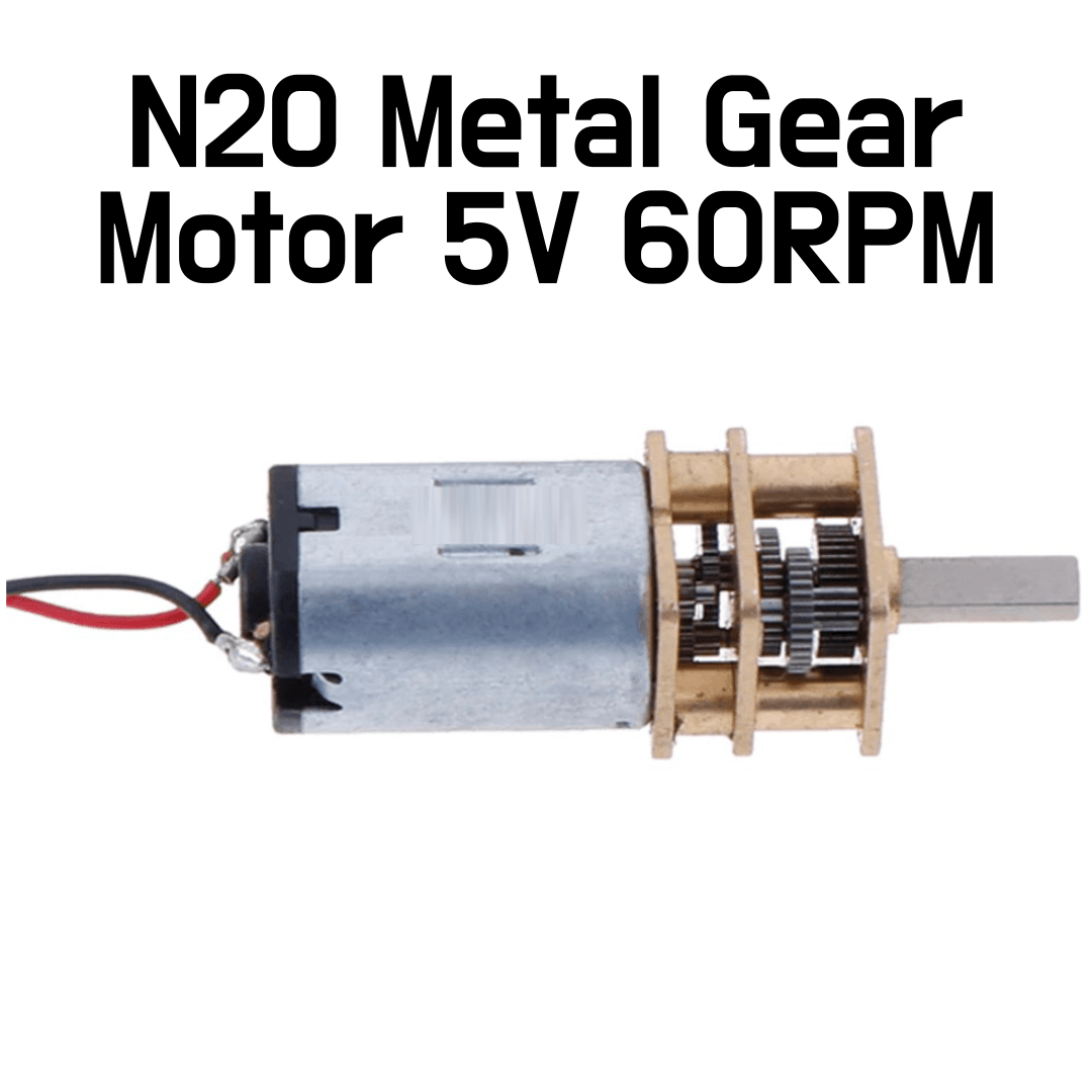 N20 DC 5V 60RPM Mini Metal Gear Motor - ePartners