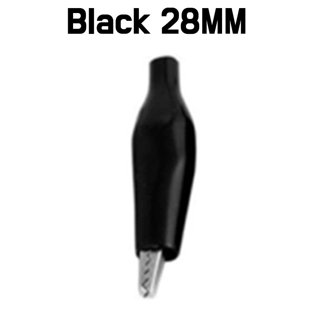 28mm Alligator Leads Crocodile Test Clip - Black - ePartners