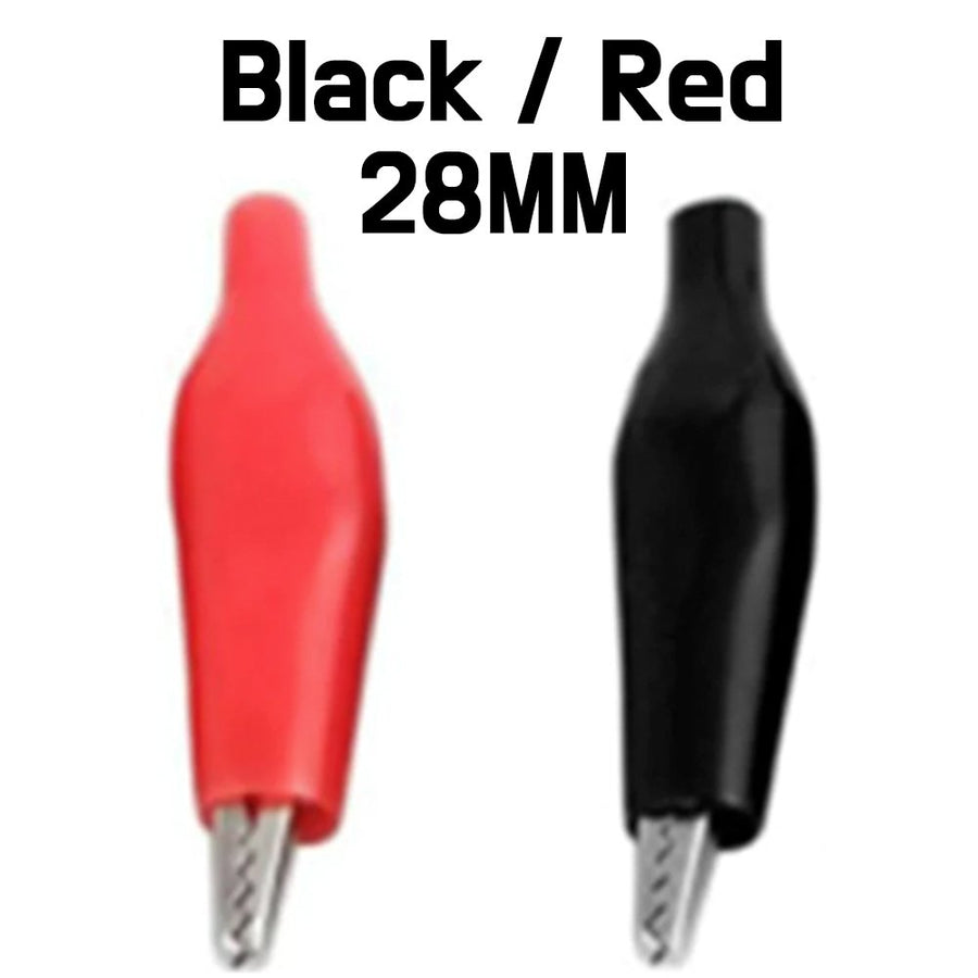 28mm Alligator Leads Crocodile Test Clip - Black - ePartners