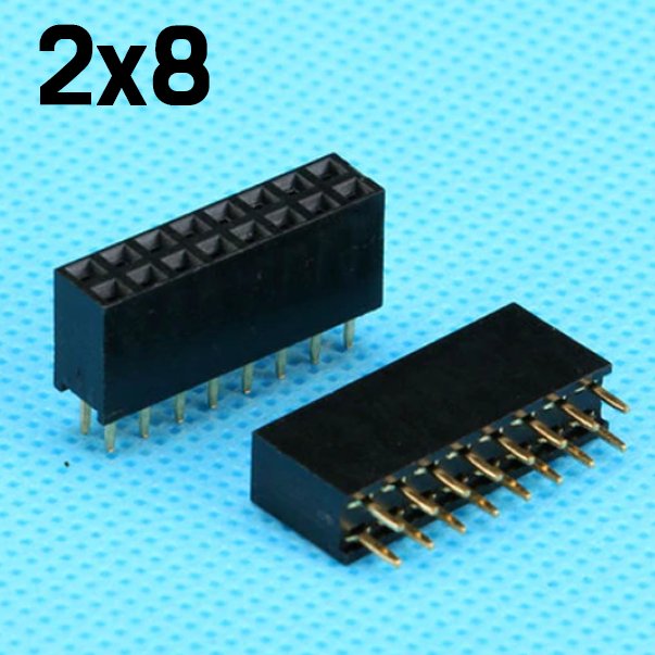 2pcs x Pin Header Female 4Pin (2x2) Straight Double Row Female Pin Headers - ePartners