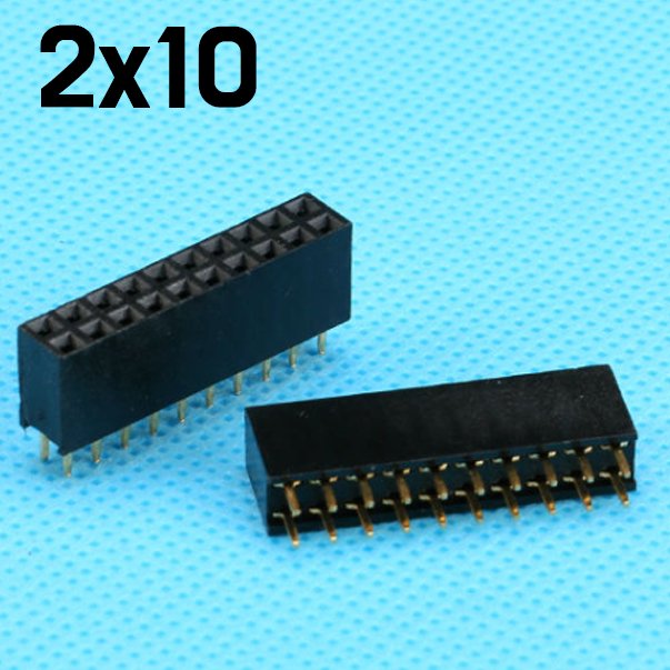 2pcs x Pin Header Female 4Pin (2x2) Straight Double Row Female Pin Headers - ePartners