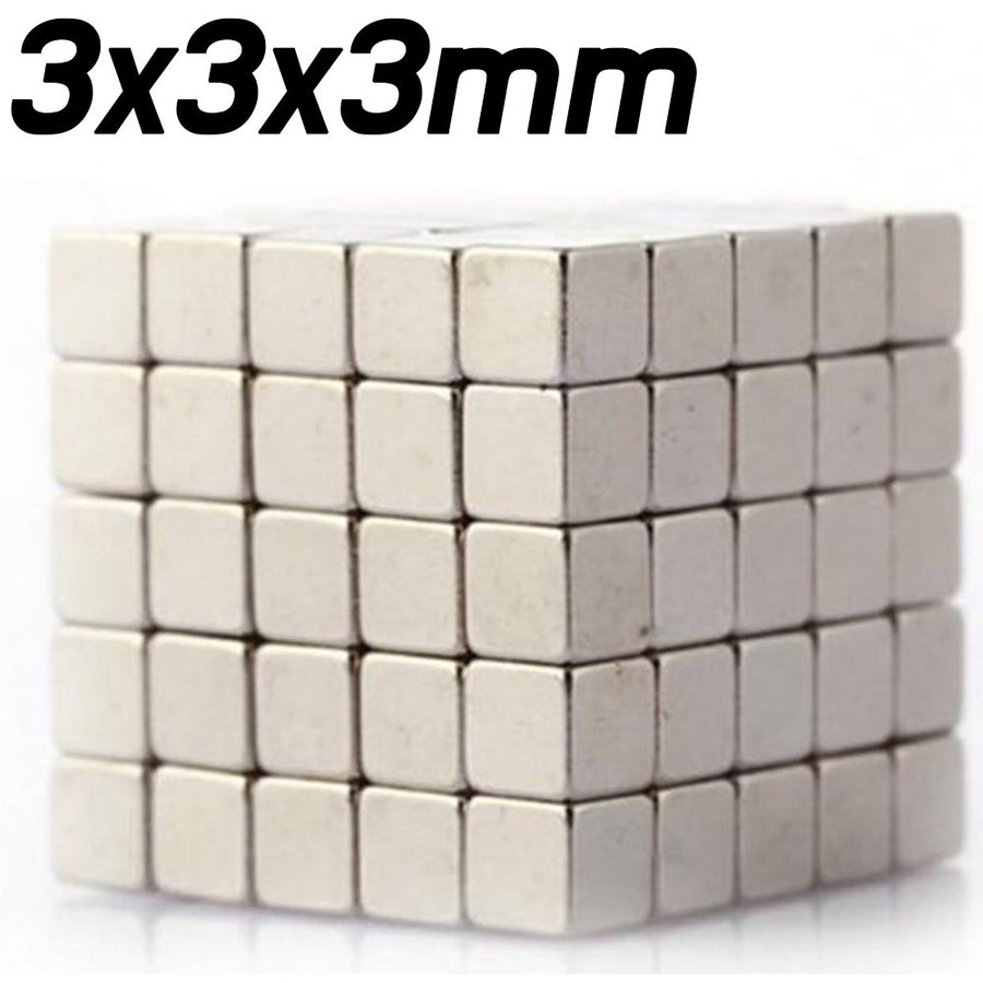 3pcs - 3mm x 3mm x 3mm Neodymium Magnets - ePartners NZ