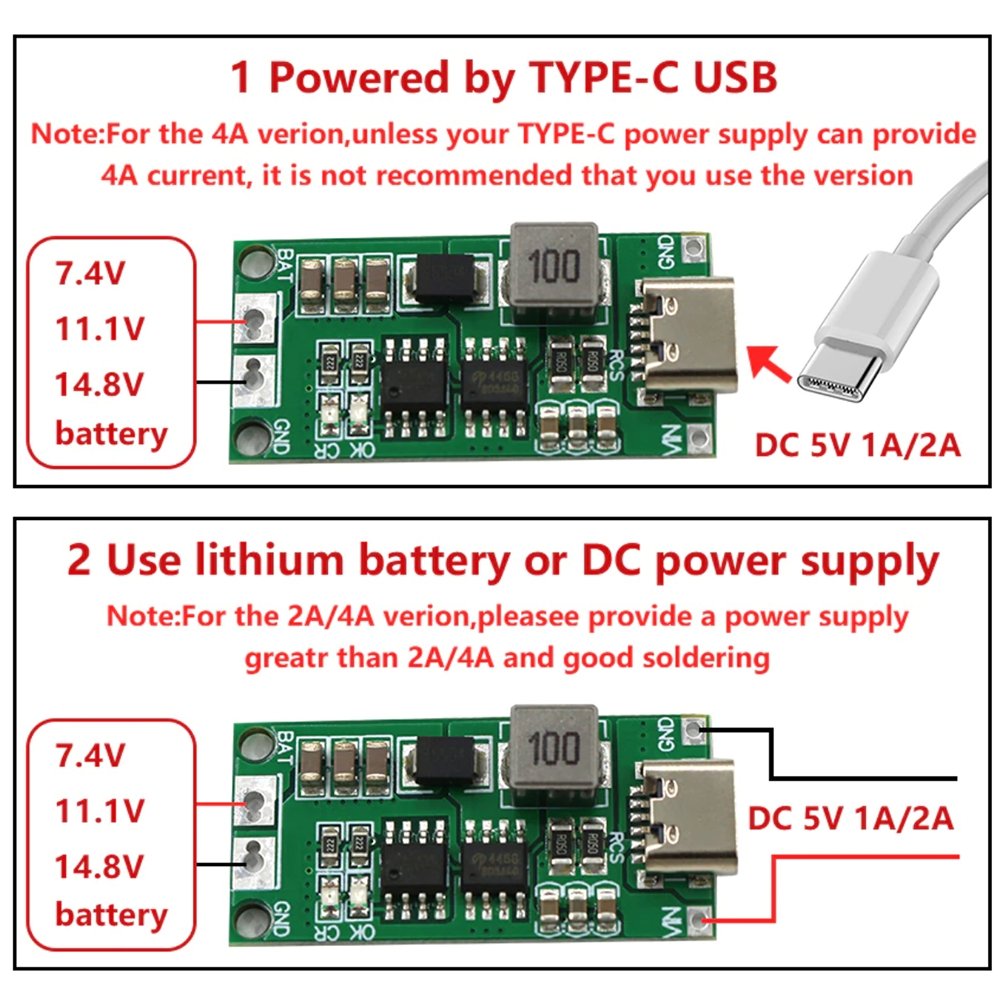 3S 4A Boost Step Up 18650 Battery Charger Board - ePartners NZ