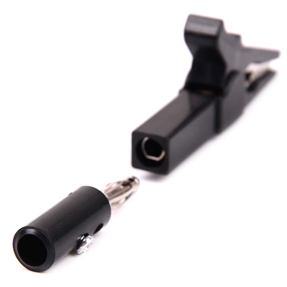 55mm Alligator Clips + Banana Plugs + Black, Red - ePartners NZ