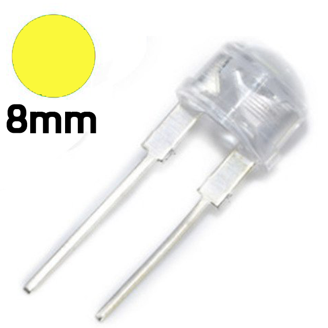 LED - 8MM Straw Hat 0.5W Bright light