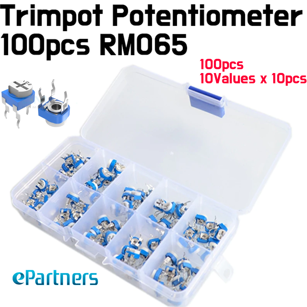 Trimpot potentiometer Assortment Kit - 100pcs