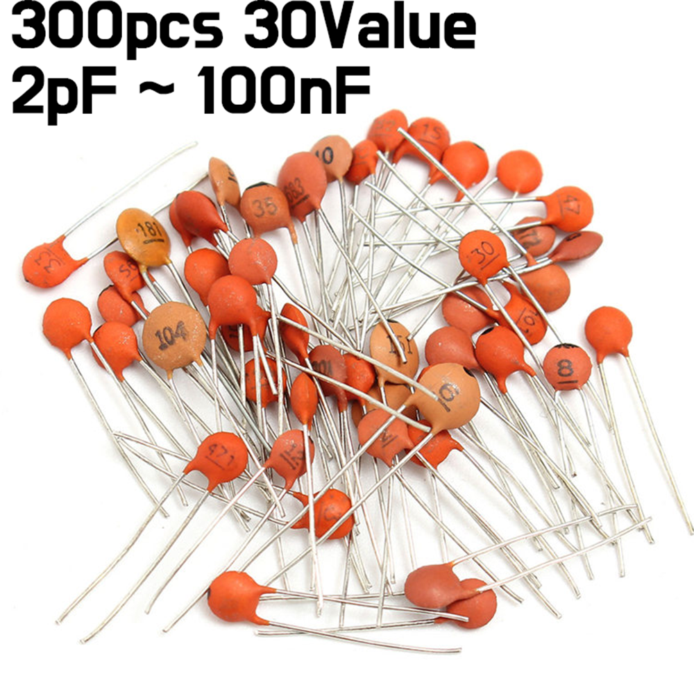 Capacitor Kit - 300pcs Ceramic capacitor Assorted Kit