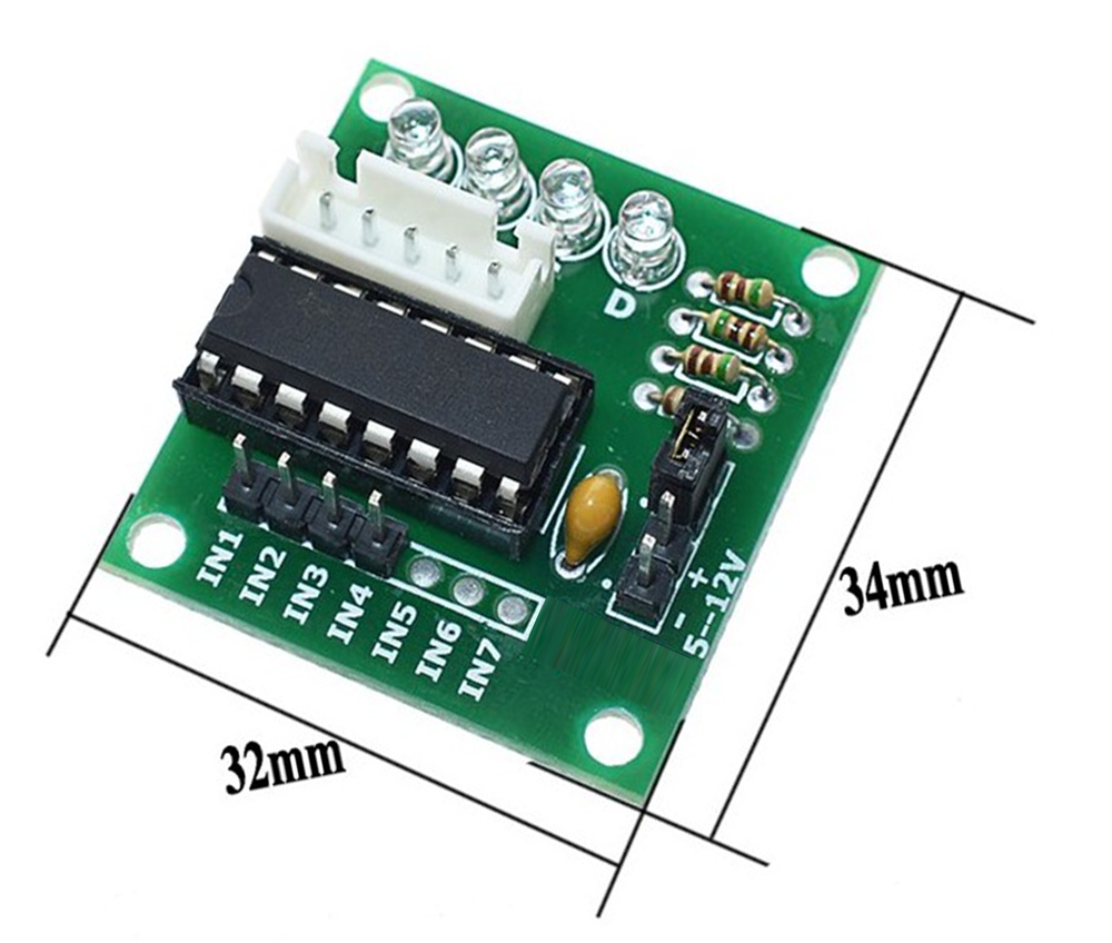 Stepper Motor Driver - 28BYJ-48 Stepper Motor + ULN2003 Motor Driver module for Arduino