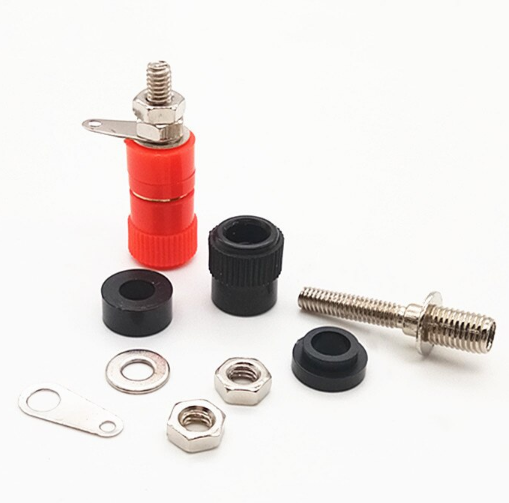 Test Leads - Banana Plug Socket Terminal Pair 4mm