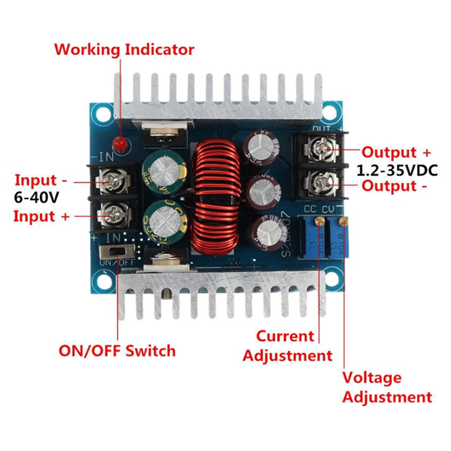 Step Down CCCV Buck DC Converter