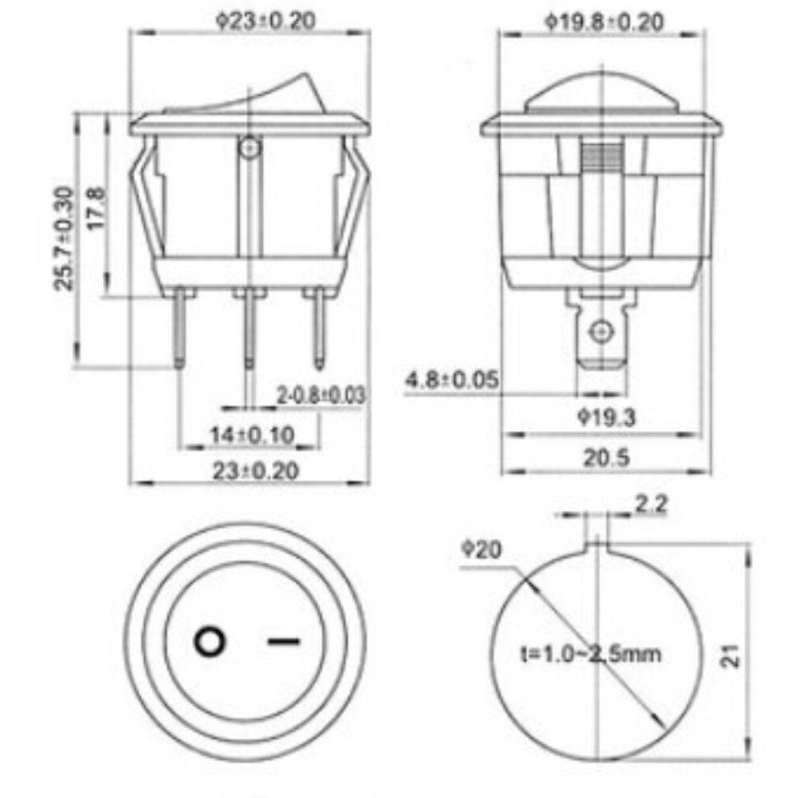 Rocker Toggle Switch