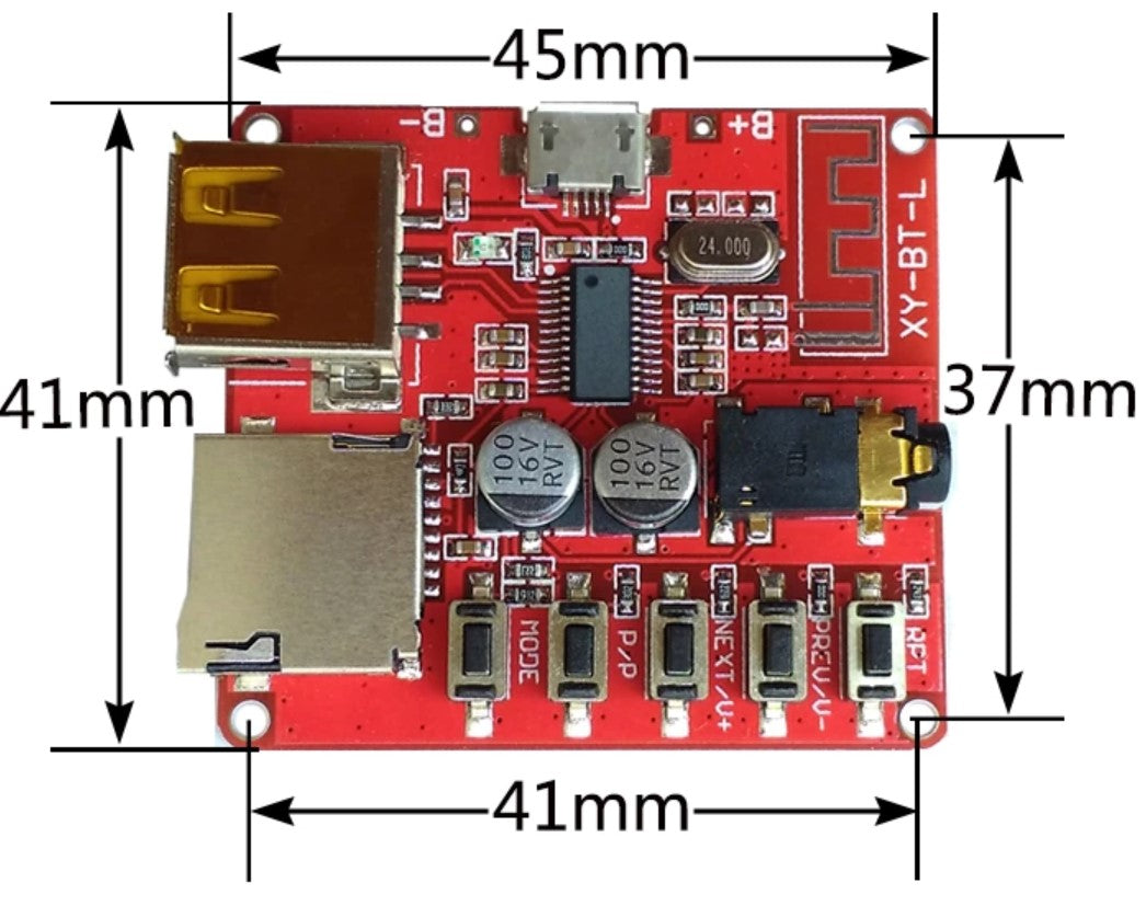 Audio Decoder - Bluetooth Decoder Board - U Disk, TF Card support