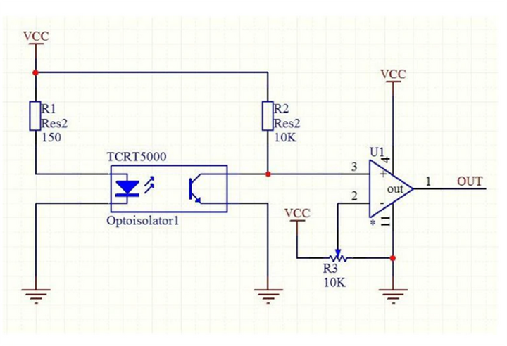 TCRT5000 Reflective Infrared Optical Sensor