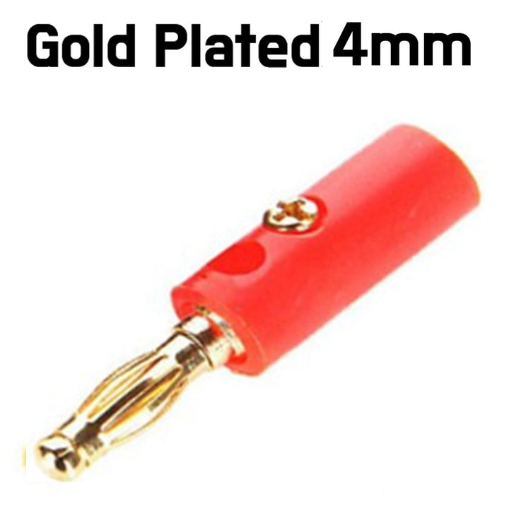Banana Plug Gold Plated - Black, Red - ePartners