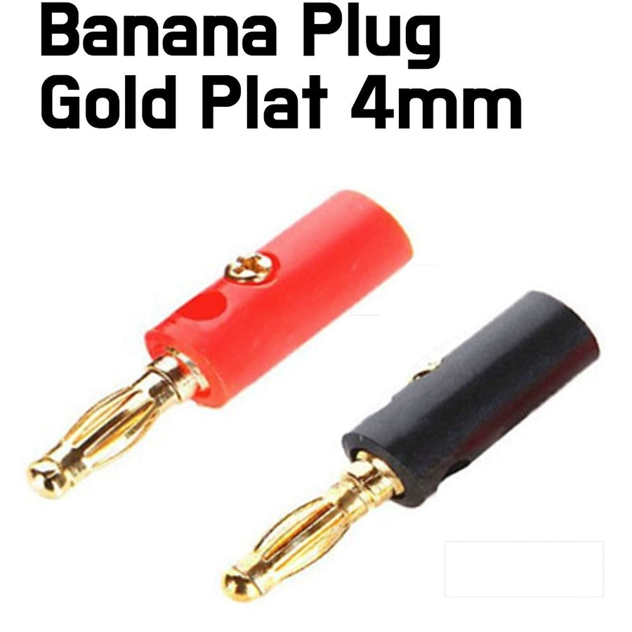 Banana Plug Gold Plated - Black, Red - ePartners