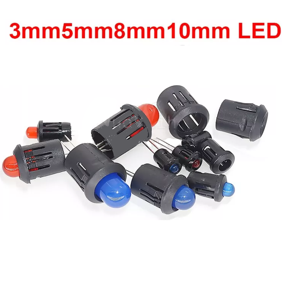 LED Bezel - LED Clip Bezel Socket Mount 3MM/ 5MM. 8MM, 10MM