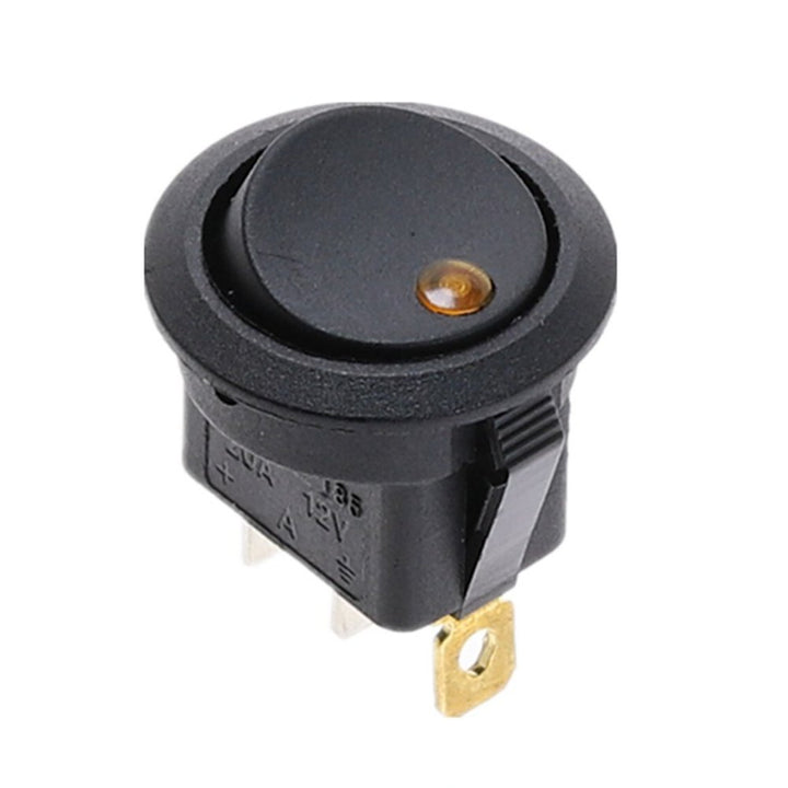 Round Rocker Toggle LED Switch SPST ON/OFF Switches 20A 12V - ePartners