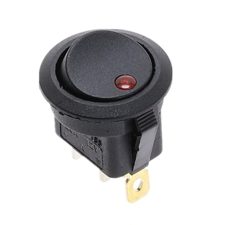Round Rocker Toggle LED Switch SPST ON/OFF Switches 20A 12V - ePartners