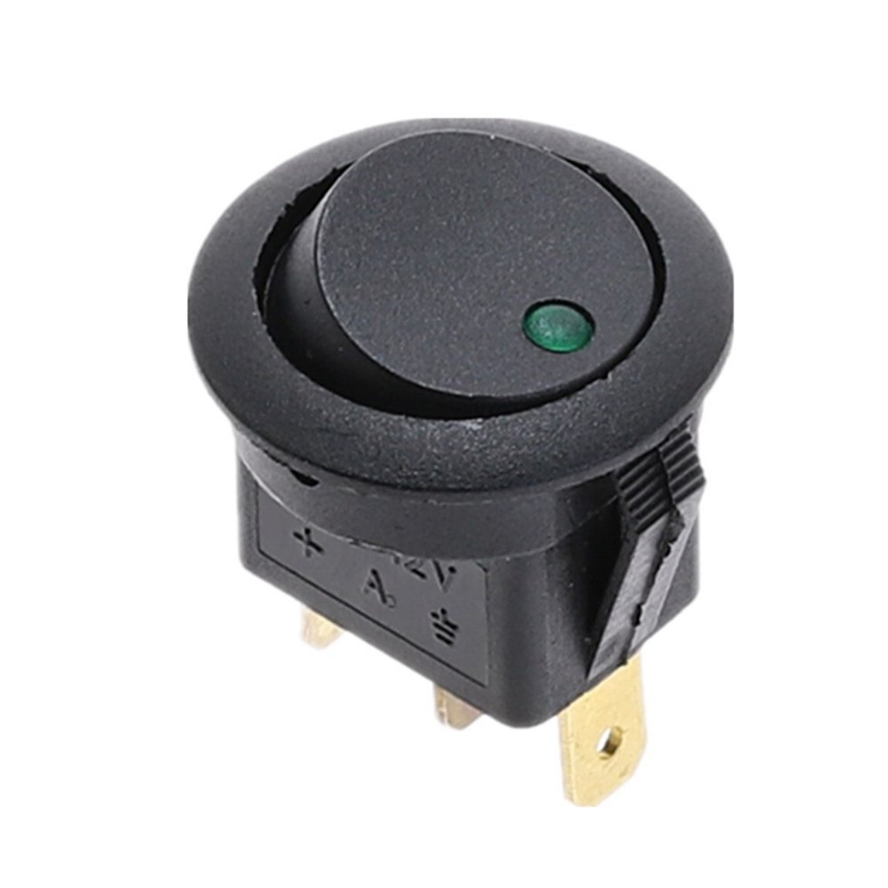 Round Rocker Toggle LED Switch SPST ON/OFF Switches 20A 12V - ePartners
