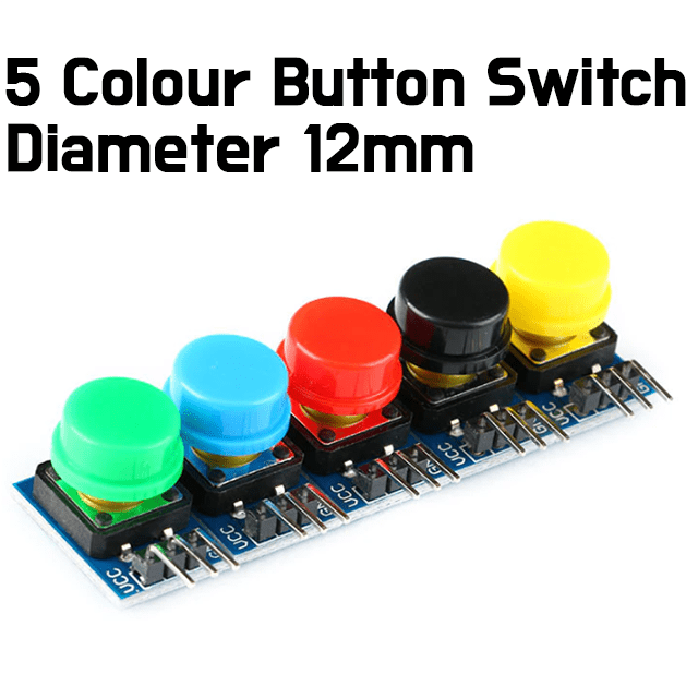 Tactile Push Button - 12X12mm Colour - ePartners