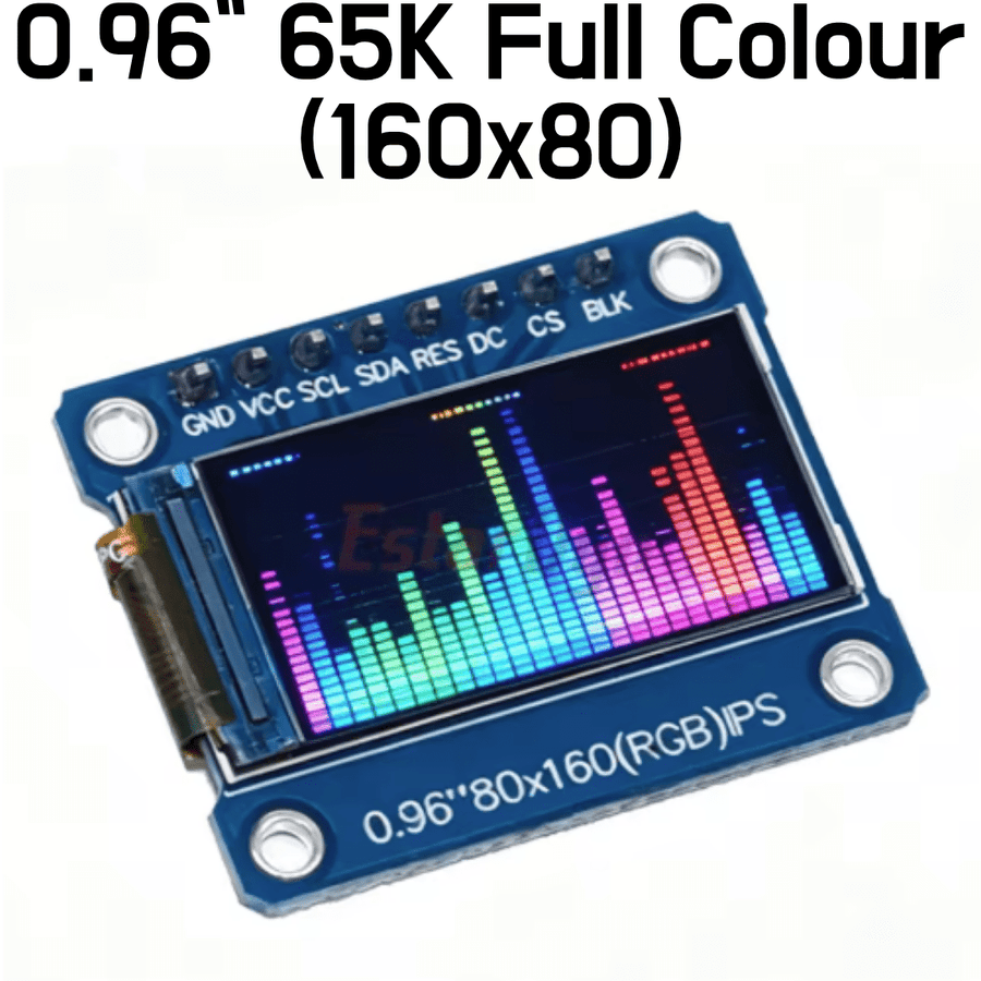 0.96" 65K FUll Colour IPS TFT LCD Display - Blue - ePartners