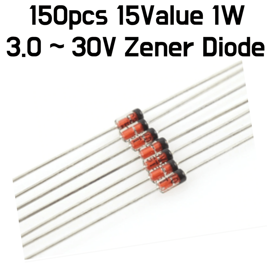 150pcs 15Value 1W 3.0 ~ 30V Zener Diode Kit - ePartners