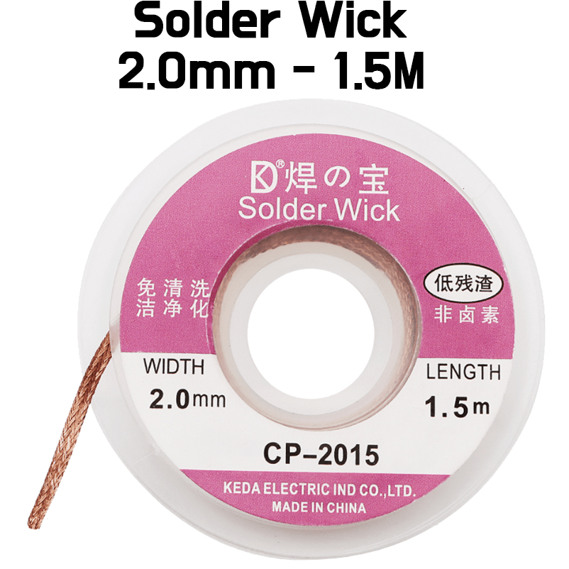 1.5m * 2.0mm Desoldering Braid Wire Sucker Solder Wick Remover Soldering - ePartners
