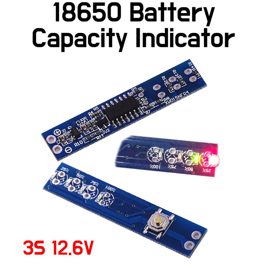 18650 Battery Capacity Indicator - 3S 12.6V - ePartners