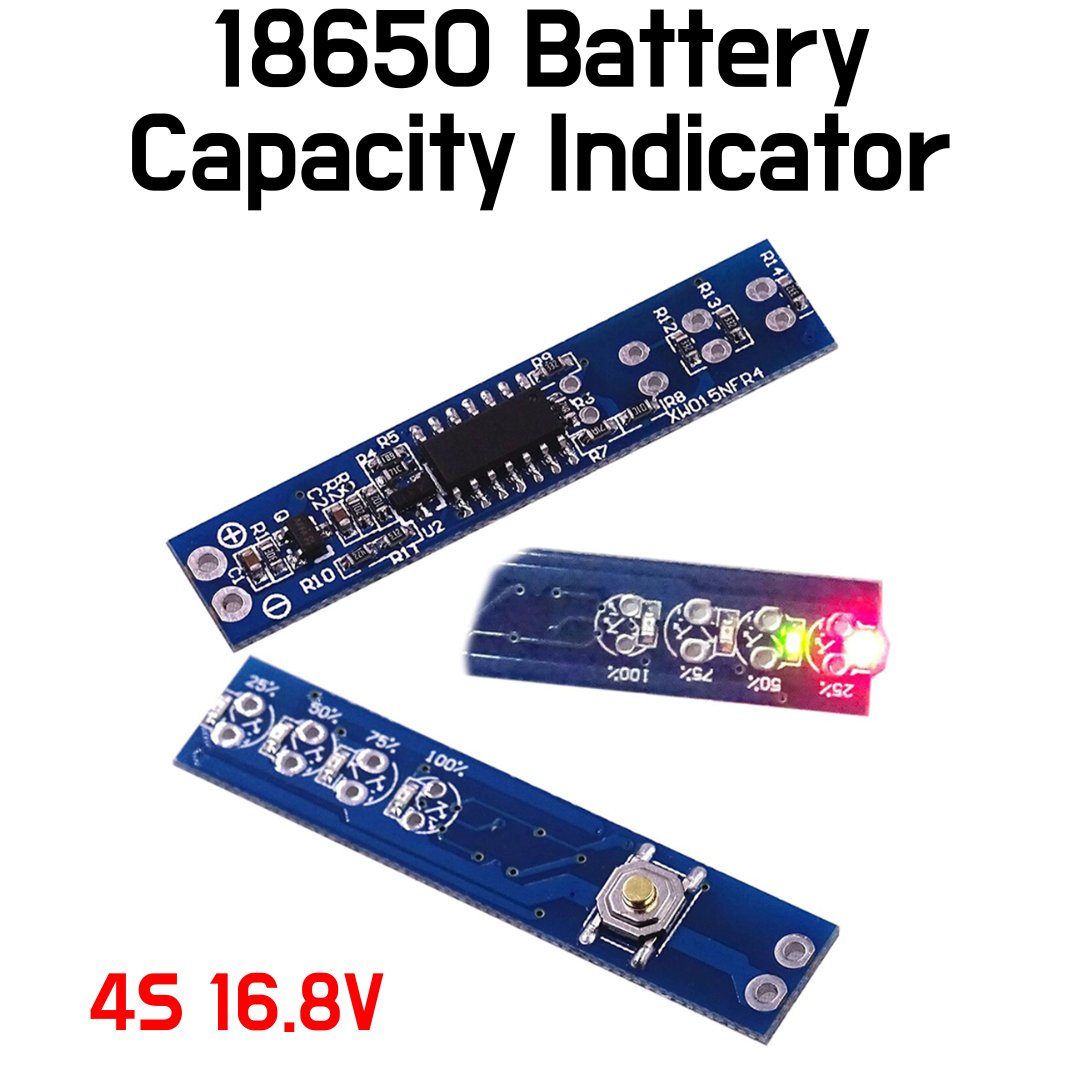 18650 Battery Capacity Indicator - 4S 16.8V - ePartners