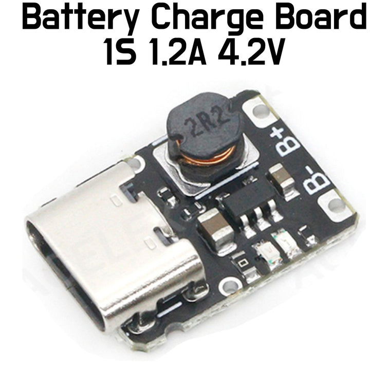 18650 Battery Charger Board - 1.2A 4.2V, Type C - ePartners