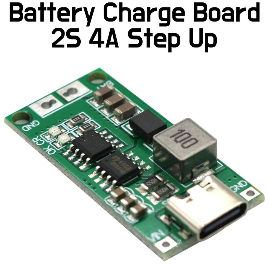 18650 Battery Charger Board - 2S 4A Boost Step Up - ePartners