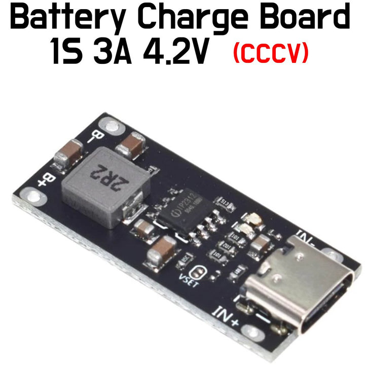 18650 Battery Charger Board - Type C USB High Current 3A 18650 Lithium Battery Fast Charger CCCV 5V to 4.2V - ePartners