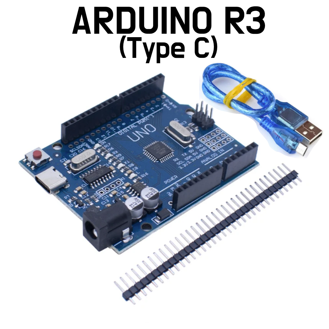 Arduino UNO Compatible (Type C) with USB Cable (30cm)