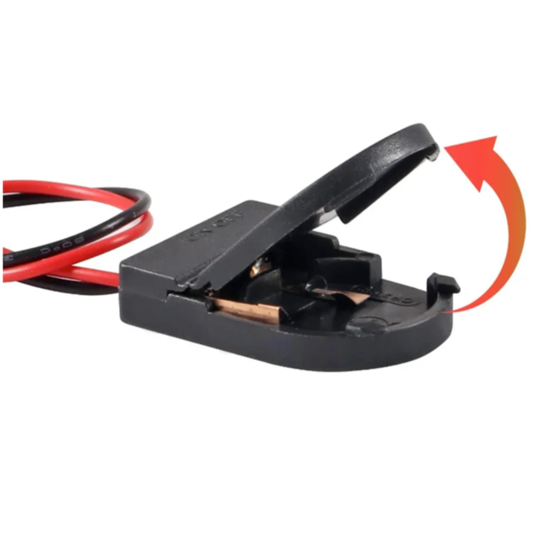 Battery Holder - CR2032 Coin Cell Battery Holder with On/Off Switch - One Cell Case