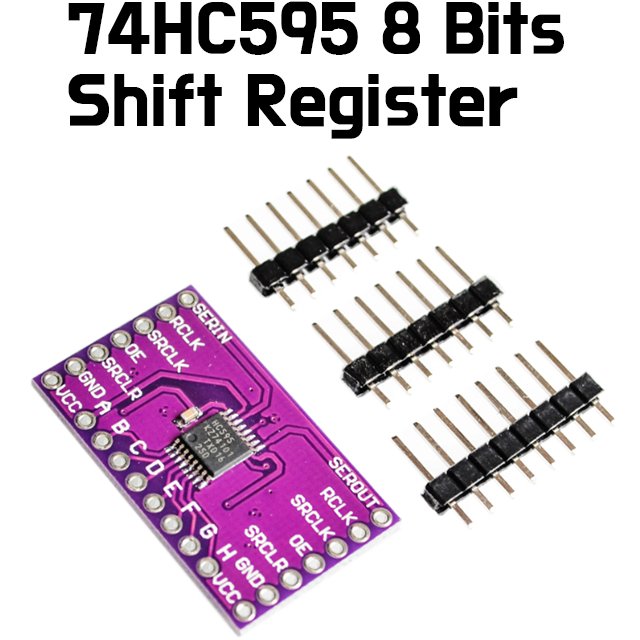 74HC595 8 bits Shift Register Breakout CJMCU - 595 - ePartners