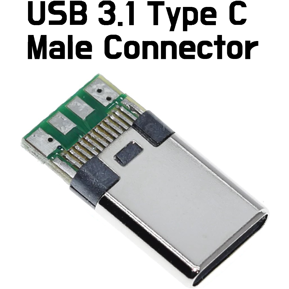 USB 3.1 Type C Socket Breakout - Female & Male
