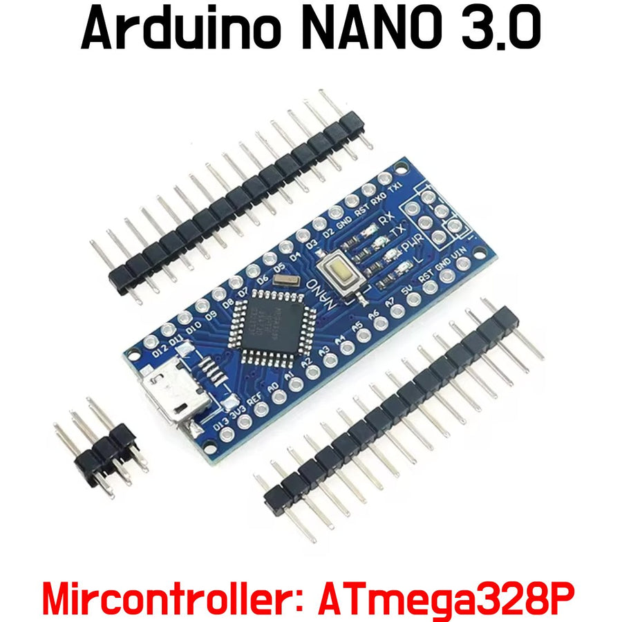 Arduino Nano Compatible - Genuine ATmega328P Microcontoller MicroUSB Socket - ePartners