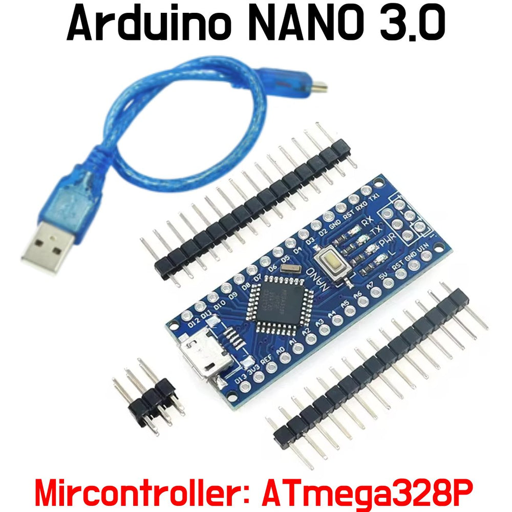 Arduino Nano Compatible - Genuine ATmega328P Microcontoller MicroUSB Socket - ePartners