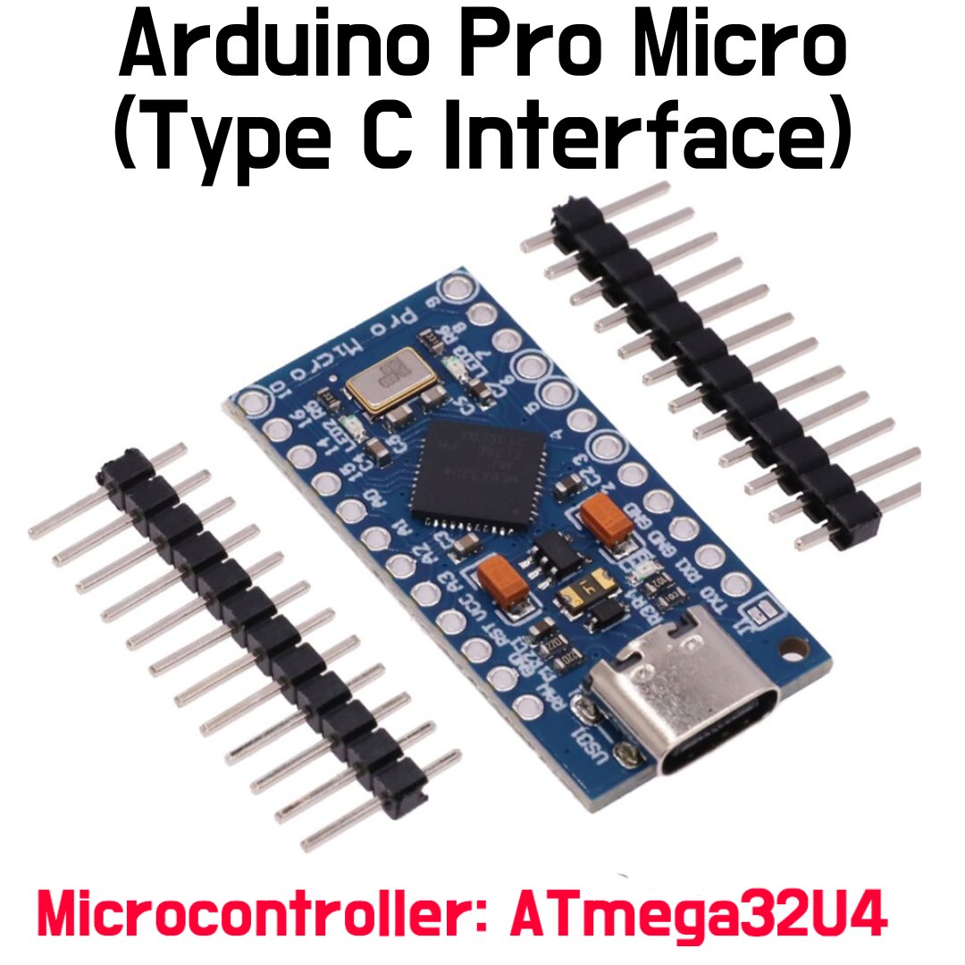 Arduino Pro Micro Compatible - Genuine ATmega32U4 Microcontoller Type C USB - ePartners