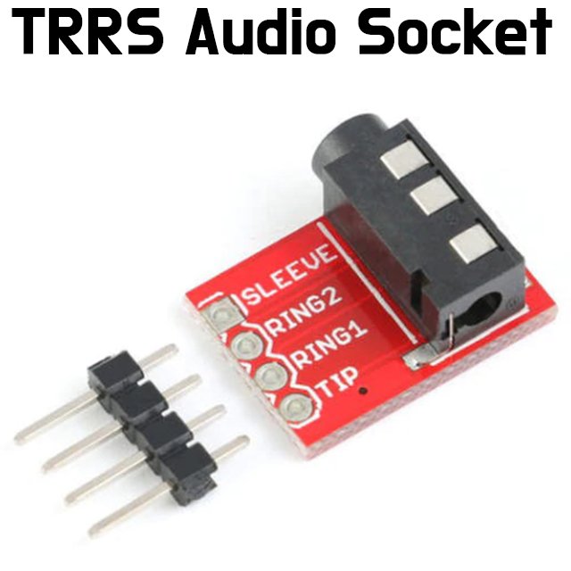 Audio Socket - 3.5mm Plug Stereo Plastic + Metal TRRS Headset Audio Socket Breakout Board - ePartners