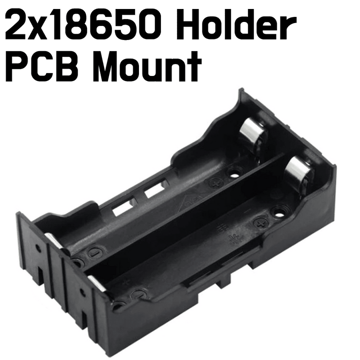 Battery Holder - 18650 Power Battery Storage Case Box - PCB Mount - ePartners