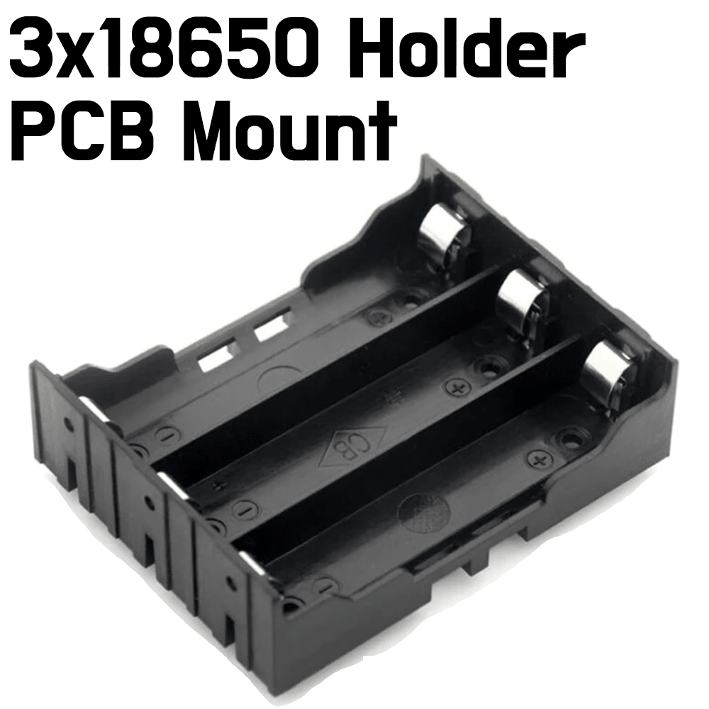 Battery Holder - 18650 Power Battery Storage Case Box - PCB Mount - ePartners