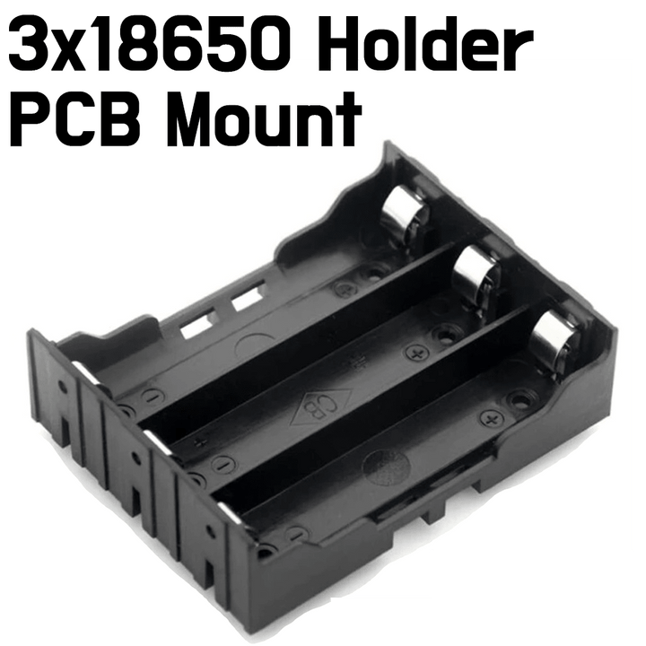 Battery Holder - 18650 Power Battery Storage Case Box - PCB Mount - ePartners