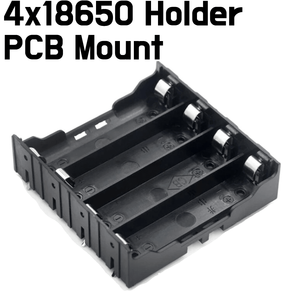 Battery Holder - 18650 Power Battery Storage Case Box - PCB Mount - ePartners