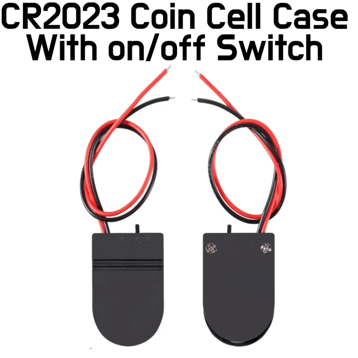 Battery Holder - CR2032 Coin Cell Battery Holder with On/Off Switch - One Cell Case - ePartners
