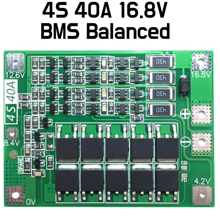 BMS - 4S 40A Li - ion Lithium Battery Protection Board 18650 Charger BMS - ePartners