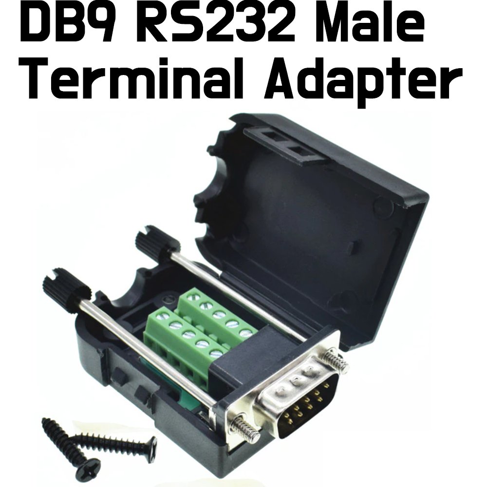 DB9 RS232 Serial to Terminal Male Adapter Connector Breakout Board - ePartners