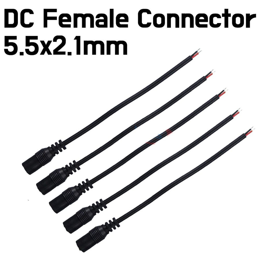 DC Power Connector with lead 5.5x2.1mm - Female - ePartners